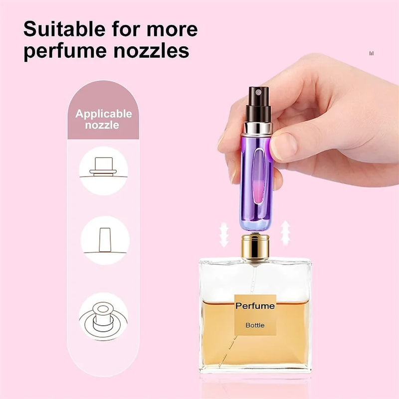 1-5 uds botella de recarga de Perfume Mini frasco de aerosol