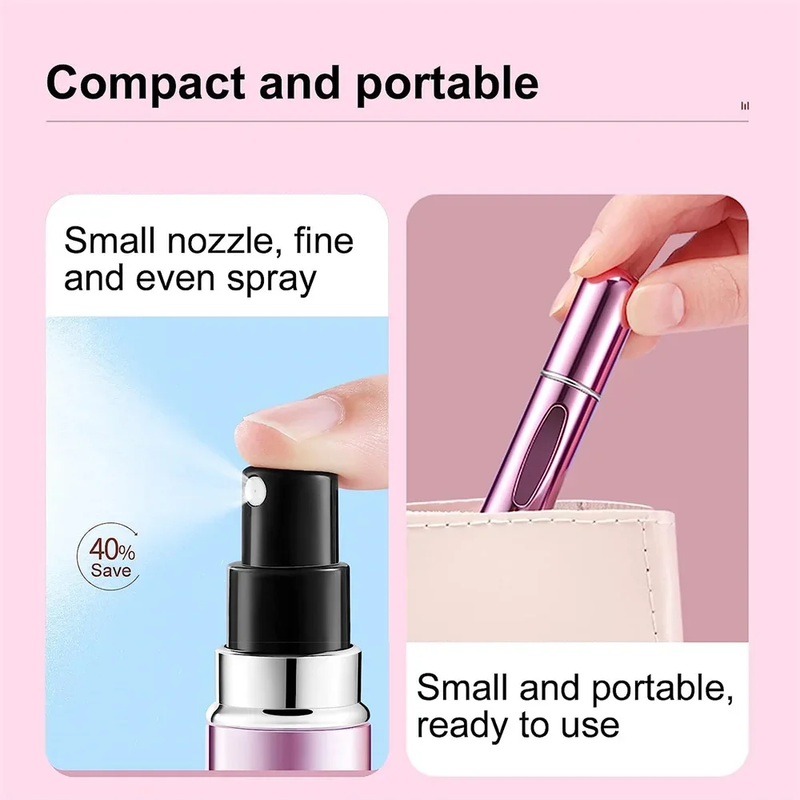 1-5 uds botella de recarga de Perfume Mini frasco de aerosol
