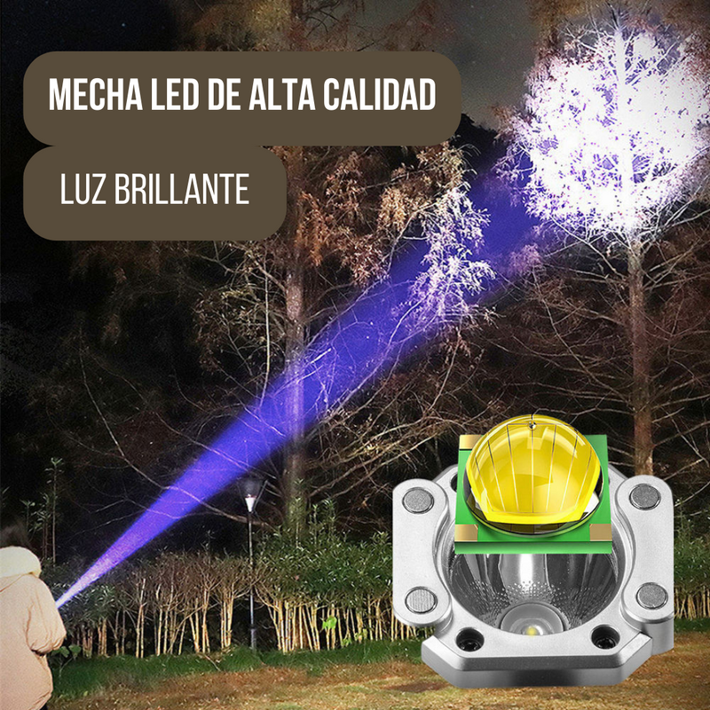 Super Linterna Táctica 4 en 1 - Táctica Militar