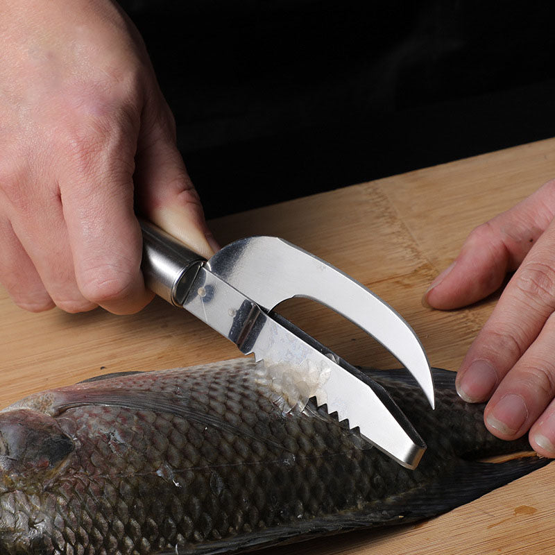 MaxiTrim Fish Scaler: Escala, corta y limpia